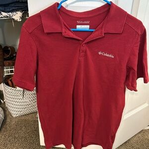 Columbia - men’s Maroon Polo shirt. Size Medium